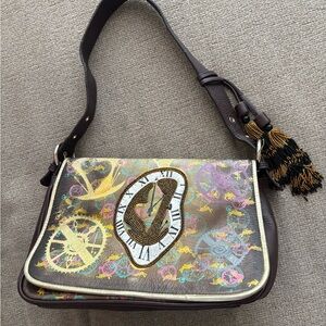 Alice in Wonderland Through the Looking Glass Melting Clock Purse